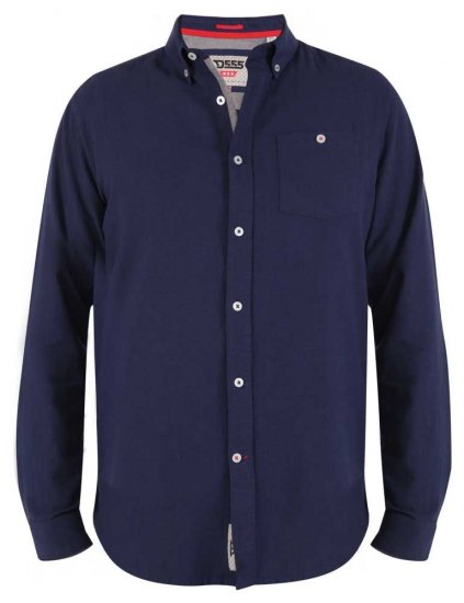 D555 Sennon LS Linen Mix Shirt - Ризи - мъжки ризи големи размери