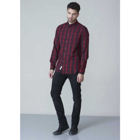 D555 Theo Long Sleeve Check Shirt - Ризи - мъжки ризи големи размери