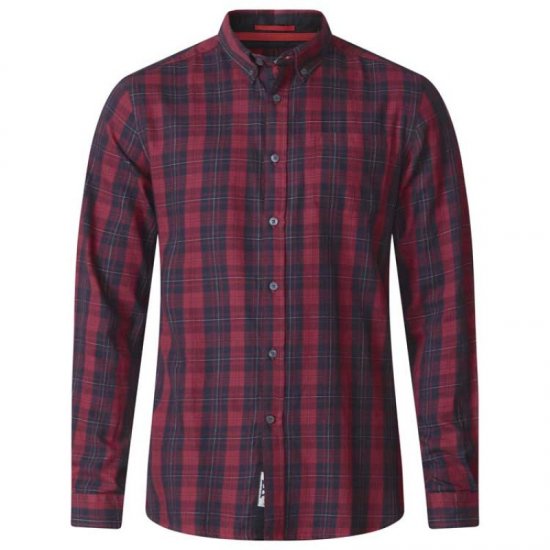 D555 Theo Long Sleeve Check Shirt - Ризи - мъжки ризи големи размери