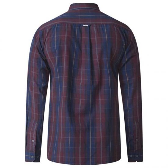 D555 Grady Long Sleeve Check Shirt - Ризи - мъжки ризи големи размери