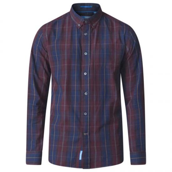 D555 Grady Long Sleeve Check Shirt - Ризи - мъжки ризи големи размери