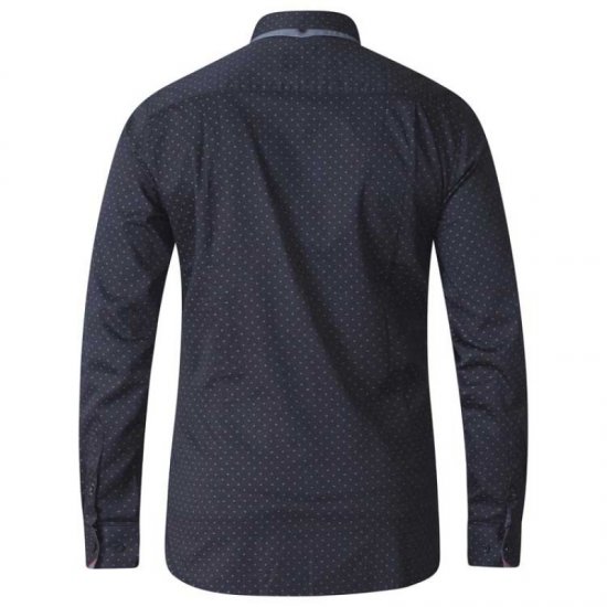 D555 Jahine Long Sleeve Printed Shirt Black - Ризи - мъжки ризи големи размери
