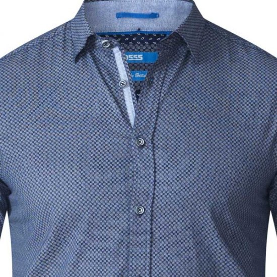 D555 Kermit Long Sleeve Printed Shirt - Ризи - мъжки ризи големи размери