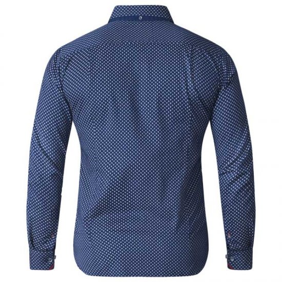 D555 Lavar Long Sleeve Diamond Printed Shirt - Ризи - мъжки ризи големи размери