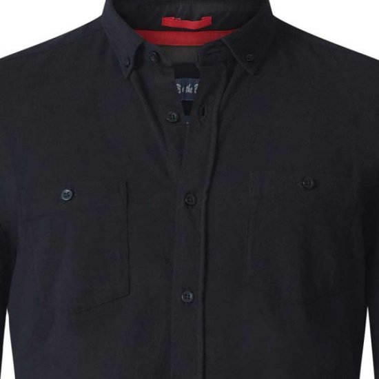 D555 Donnie Long Sleeve Jersey Shirt Black - Ризи - мъжки ризи големи размери