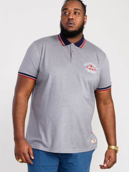 D555 Mersea Polo Shirt With Chest Embroidery - Поло тениски - мъжки тениски с яка големи размери