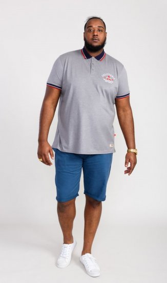 D555 Mersea Polo Shirt With Chest Embroidery - Поло тениски - мъжки тениски с яка големи размери