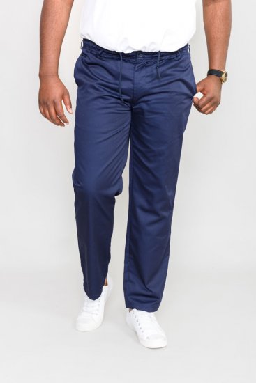 D555 Basilio Pants with elasticated waist Navy - Дънки и панталони - мъжки Дънки и панталони големи размери