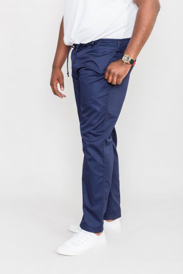 D555 Basilio Pants with elasticated waist Navy - Дънки и панталони - мъжки Дънки и панталони големи размери