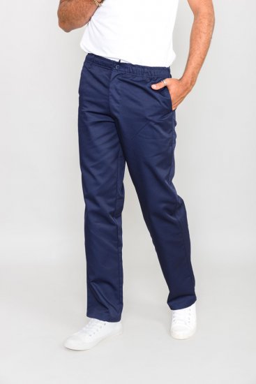D555 Basilio Pants with elasticated waist Navy - Дънки и панталони - мъжки Дънки и панталони големи размери