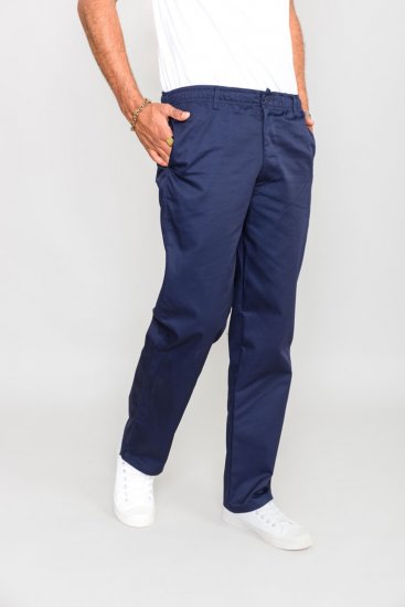 D555 Basilio Pants with elasticated waist Navy - Дънки и панталони - мъжки Дънки и панталони големи размери