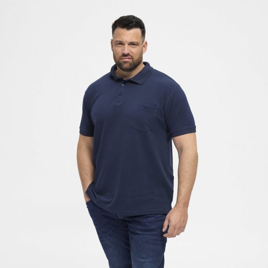 North Latitude Polo Navy Blue - Поло тениски - мъжки тениски с яка големи размери