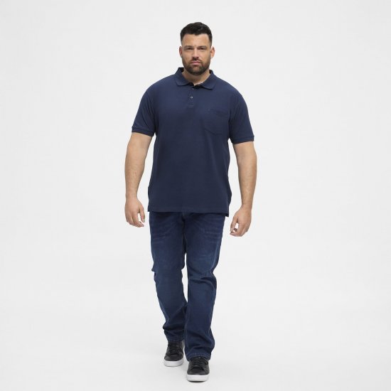 North Latitude Polo Navy Blue - Поло тениски - мъжки тениски с яка големи размери