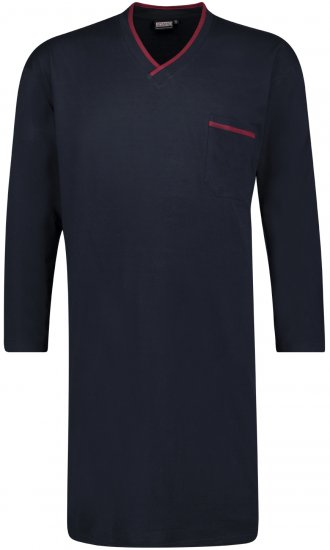 Adamo Bill Long Nightshirt Navy - Бельо & Бански шорти - Мъжко бельо големи размери