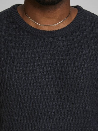 Jack & Jones JCOBRANDON Knit Black - Суичъри & cуичъри с качулка - мъжки суичъри големи размери