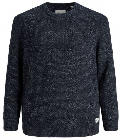 Jack & Jones JCOBRANDON Knit Navy Blazer - Суичъри & cуичъри с качулка - мъжки суичъри големи размери