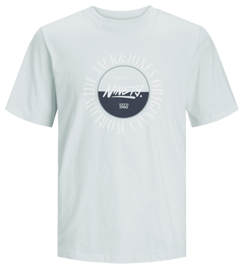 Jack & Jones JORCOBIN T-Shirt Skylight - Тениски - мъжки тениски големи размери