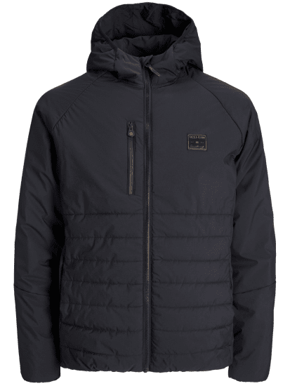 Jack & Jones Finn Hybrid Jacket Black - Якета - мъжки якета големи размери
