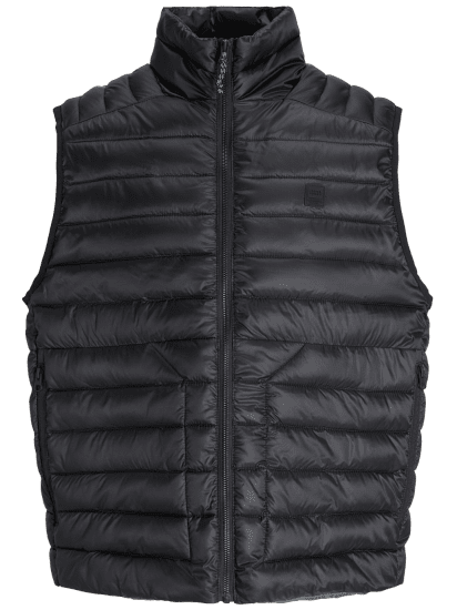 Jack & Jones Prime Light Puffer Gilet Vest Black - Елеци - Елеци в големи размери