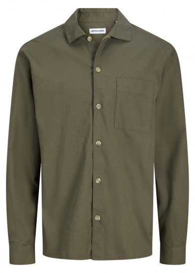 Jack & Jones Tristan Overshirt каки - Ризи - мъжки ризи големи размери