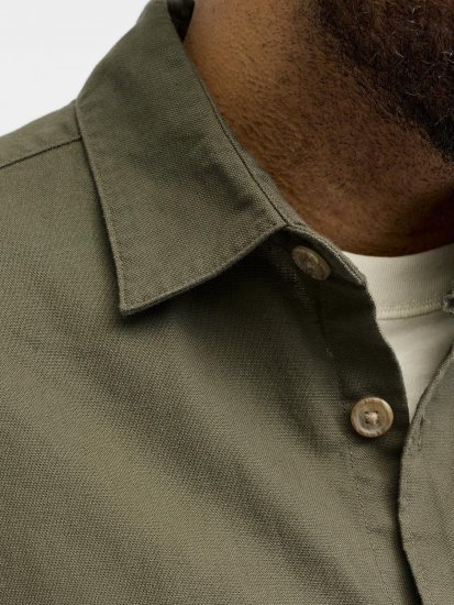 Jack & Jones Tristan Overshirt каки - Ризи - мъжки ризи големи размери