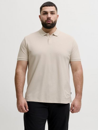 Jack & Jones Weston Поло Тениска Светлобежова - Поло тениски - мъжки тениски с яка големи размери