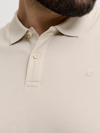Jack & Jones Weston Поло Тениска Светлобежова - Поло тениски - мъжки тениски с яка големи размери