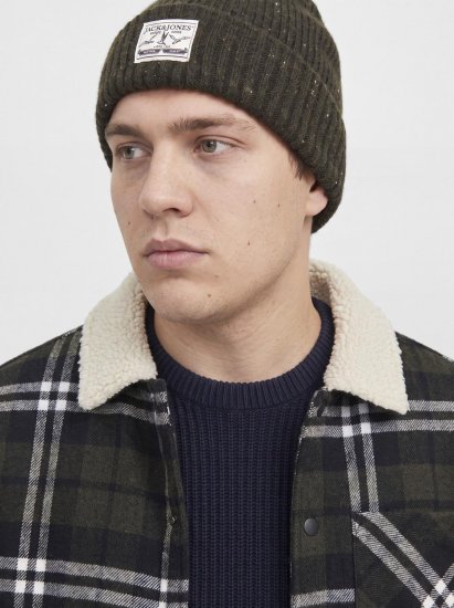 Jack & Jones Zac Teddy Риза-яке Зелено - Якета - мъжки якета големи размери