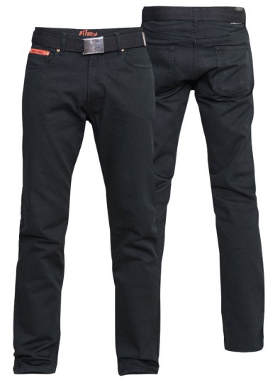 Duke Mario Bedford cord-pants Black TALL SIZES - МЪЖКО ОБЛЕКЛО MT-6XLT - дрехи за високи мъже