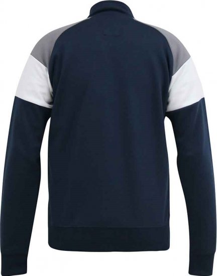D555 JEFFREY Couture Zip Through Sweatshirt Navy - Суичъри & cуичъри с качулка - мъжки суичъри големи размери