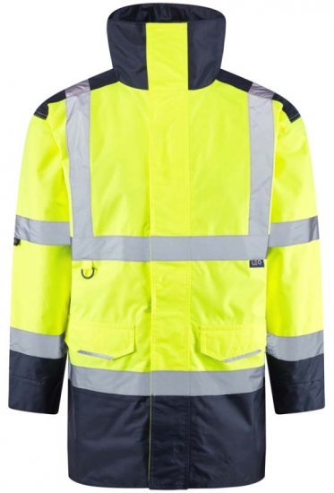 Leo Tawstock Warm Quilted Anorak Hi-Vis Yellow/Navy - Работно облекло - мъжки работно облекло големи размери