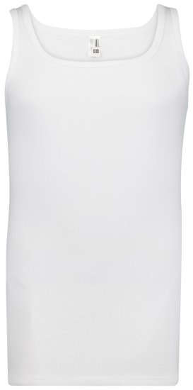 Adamo Royal Fine Ribbed Undershirt White - Бельо & Бански шорти - Мъжко бельо големи размери
