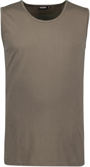 Adamo Rod Comfort Fit Tank Top Khaki - Тениски - мъжки тениски големи размери