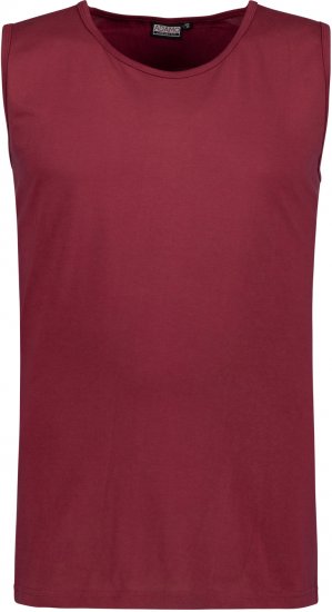 Adamo Rod Comfort Fit Tank Top Wine - Тениски - мъжки тениски големи размери