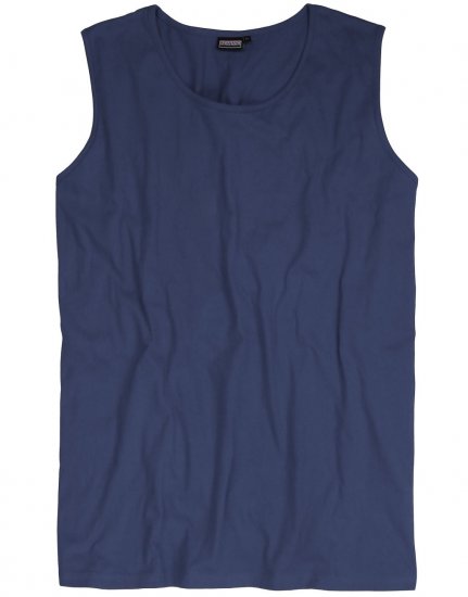 Adamo Rod Comfort Fit Tank Top Denim Blue - Тениски - мъжки тениски големи размери