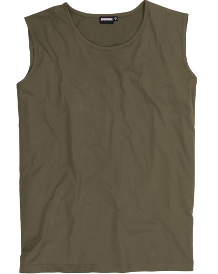 Adamo Rod Comfort Fit Tank Top Khaki - Тениски - мъжки тениски големи размери