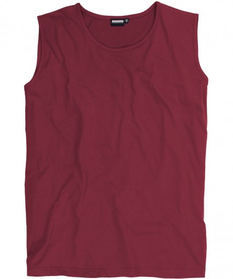 Adamo Rod Comfort Fit Tank Top Wine - Тениски - мъжки тениски големи размери