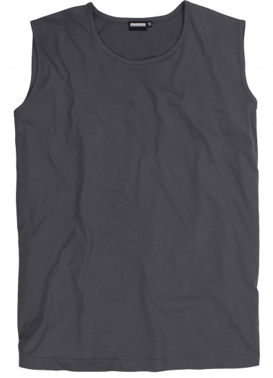 Adamo Rod Comfort Fit Tank Top Charcoal - Тениски - мъжки тениски големи размери