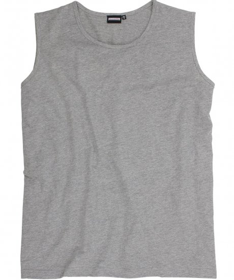 Adamo Rod Comfort Fit Tank Top Grey - Тениски - мъжки тениски големи размери