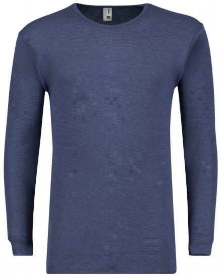 Adamo Jeans Long sleeve Under-T-shirt Navy - Бельо & Бански шорти - Мъжко бельо големи размери