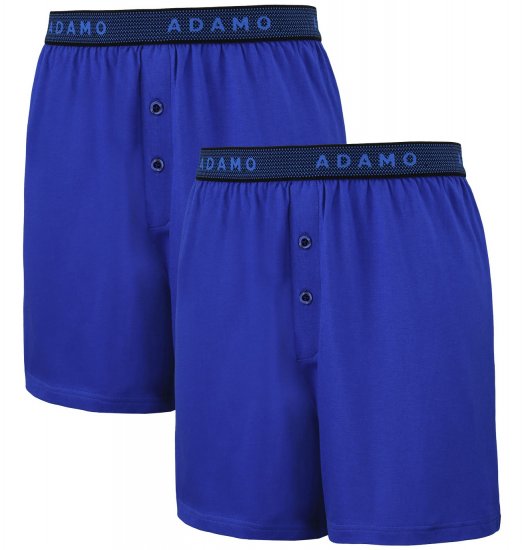Adamo Jonas Boxershorts Royal Blue 2-pack - Бельо & Бански шорти - Мъжко бельо големи размери