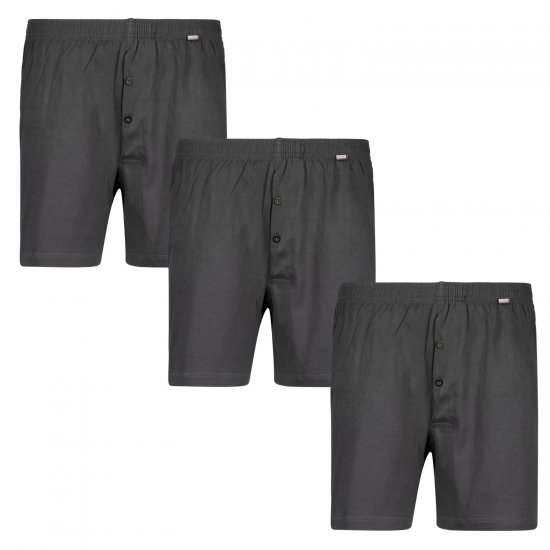 Adamo James Boxershorts 3-pack Charcoal - Бельо & Бански шорти - Мъжко бельо големи размери