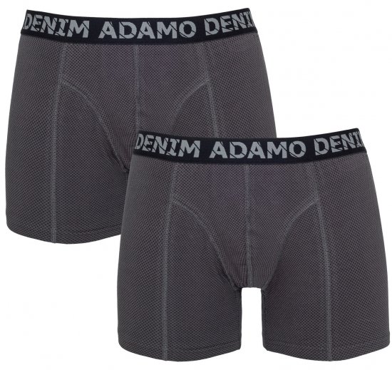 Adamo Julian Maxi Boxers Charcoal 2-pack - Бельо & Бански шорти - Мъжко бельо големи размери