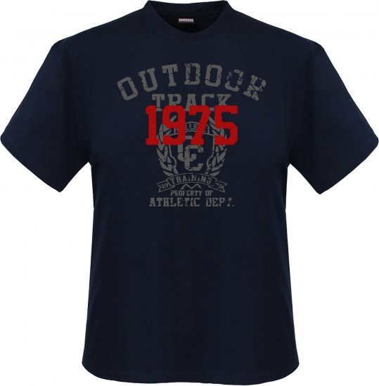 Adamo Outdoor track Comfort fit T-shirt Navy - Тениски - мъжки тениски големи размери