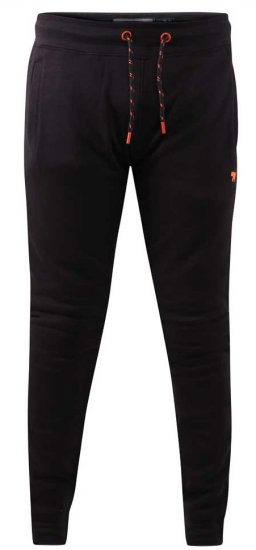 D555 Buckingham Cuffed Jogger With Side Pockets Black Tall Sizes - МЪЖКО ОБЛЕКЛО MT-6XLT - дрехи за високи мъже