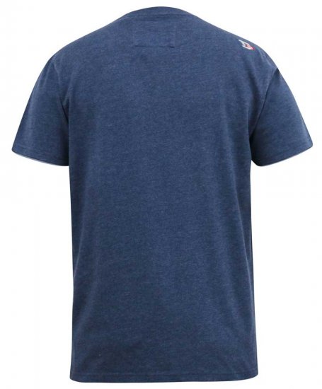 D555 ALFRED 2-Pack Brand Carrier Printed Crew Neck T-Shirts - Тениски - мъжки тениски големи размери
