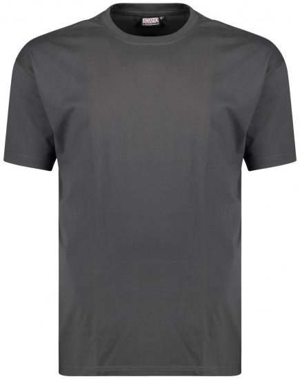 Adamo Bud Regular fit Heavy weight T-shirt Charcoal - Тениски - мъжки тениски големи размери