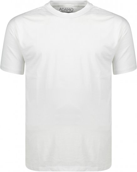 Adamo Kevin Regular fit T-shirt White - Тениски - мъжки тениски големи размери