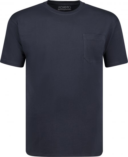 Adamo Kody Regular fit T-shirt with Pocket Navy - Тениски - мъжки тениски големи размери