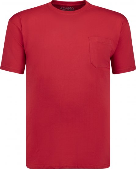 Adamo Kody Regular fit T-shirt with Pocket Red - Тениски - мъжки тениски големи размери